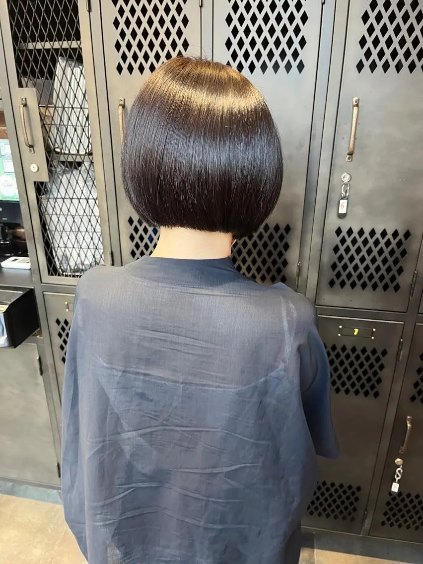 ショート カラー パーマ ヘアアレンジ メンズ キッズ ネイル マツエク・マツパ アイブロウ メンズパーマ ブラウンカラー ケアカラー 透明感カラー ピンクカラー 久木原 ゆりのヘアスタイル