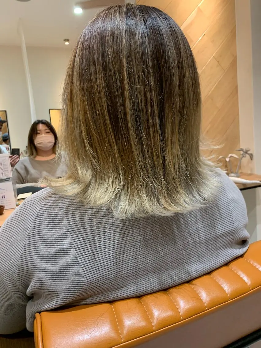 ミディアム レイヤーカット オーナースタイリスト 宗正淳志のヘアスタイル