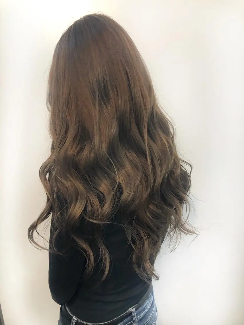 ロング カラー 女性リピ90%🍨 🩷佐藤みずきのヘアスタイル
