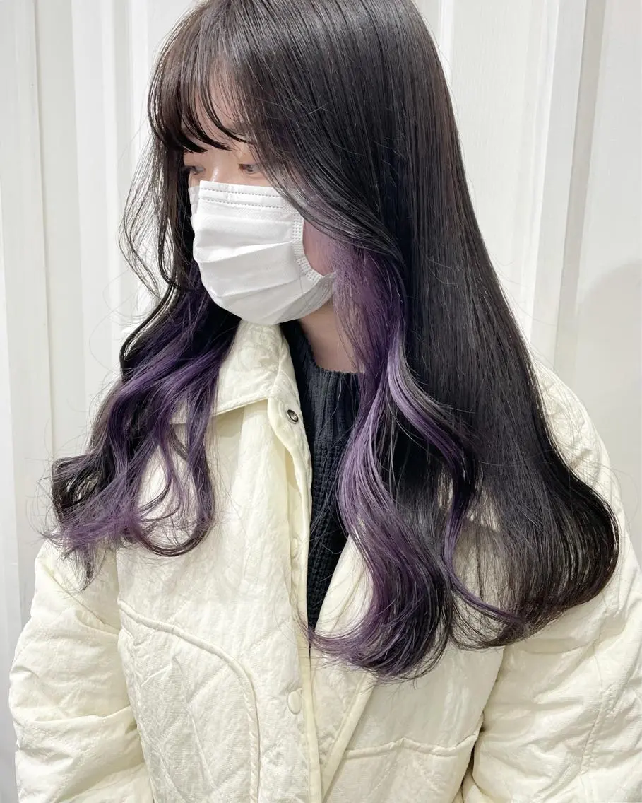 セミロング カラー ヘアアレンジ カット ヘアカラー トリートメント ヘアセット 憧れの艶ハイトーンへ 🌙サイダサキのヘアスタイル