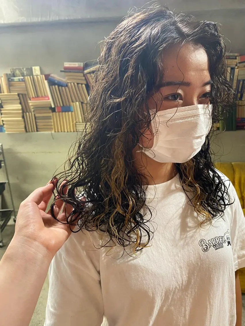ミディアム パーマ お任せヘア☘️☘️ 及川渚のヘアスタイル