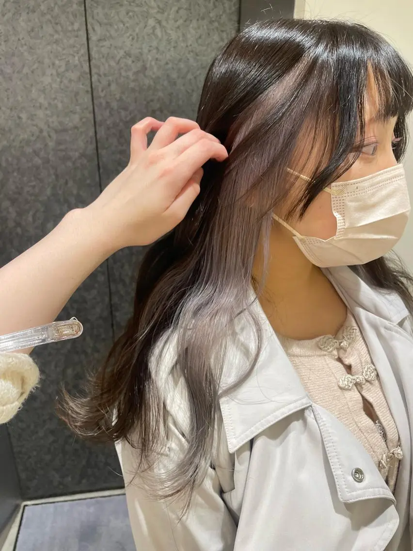 ロング ヘアカラー ♡透明感/艶カラー/ M a I ♡のヘアスタイル