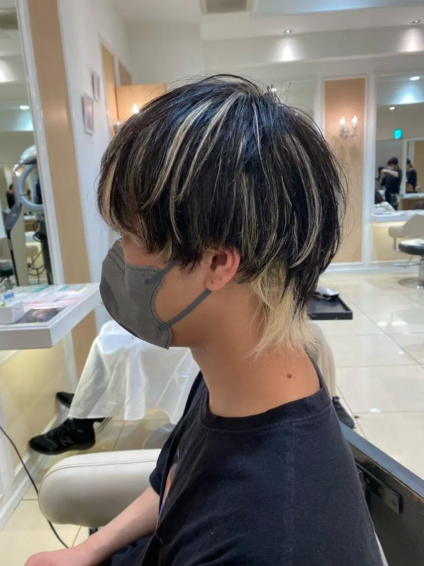 ショート カラー メンズ カット ヘアカラー メンズ特化型美容師 栗山勇人のヘアスタイル