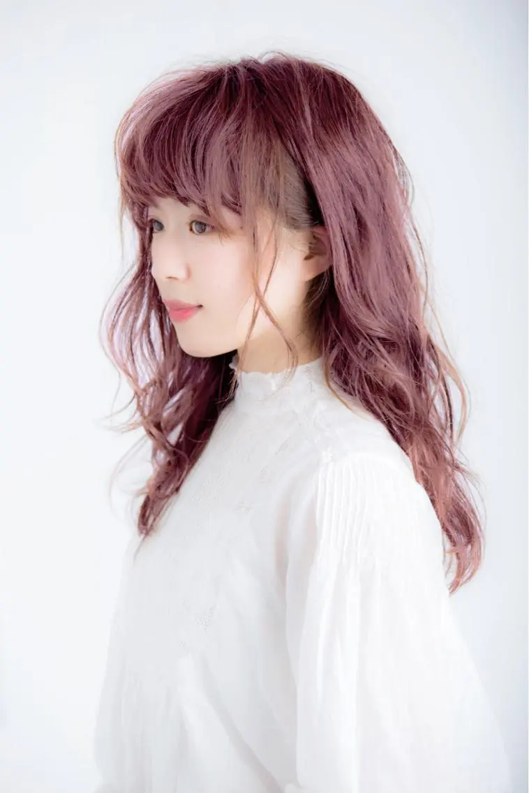 セミロング カラー ベージュカラー ピンクカラー ピンクベージュ カット ヘアカラー トリートメント インナーエクステ渋谷 🦋KAJIのヘアスタイル