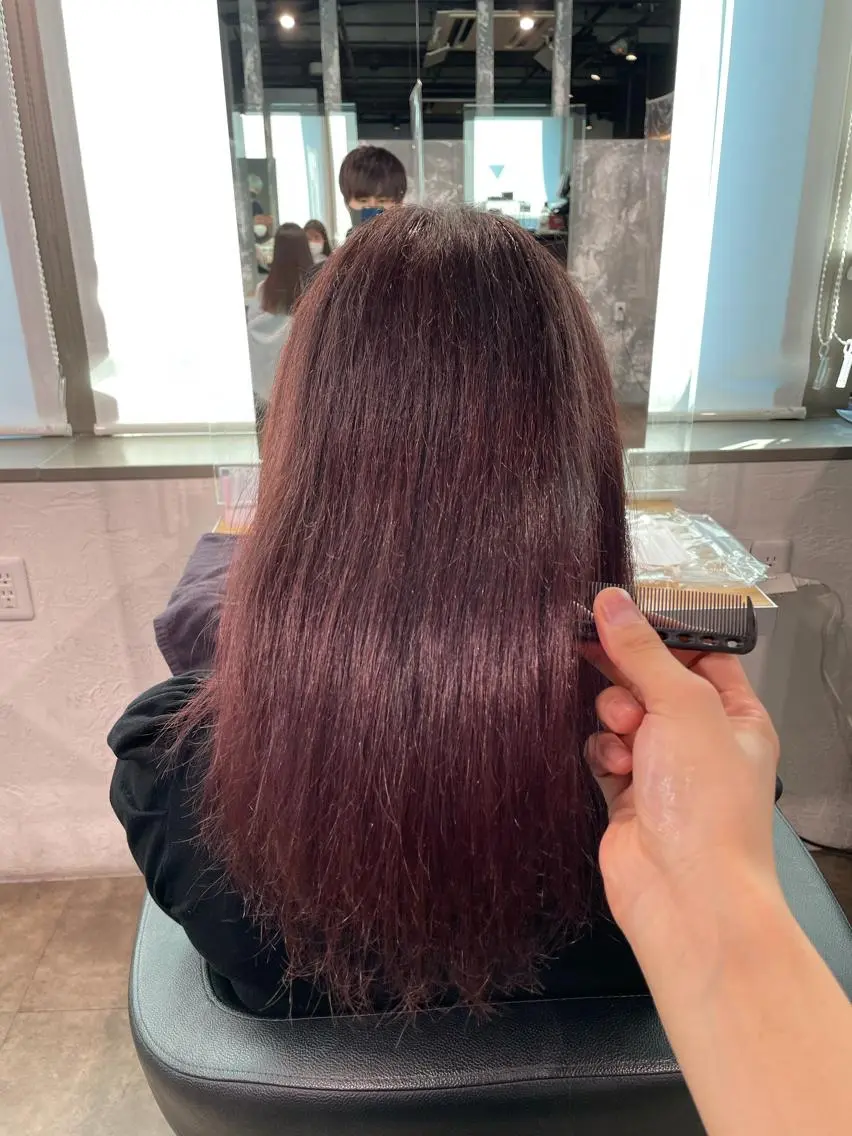 セミロング カラー ヘアカラー ヘッドスパ ヘアセット ベージュカラー💖 やすひろのヘアスタイル