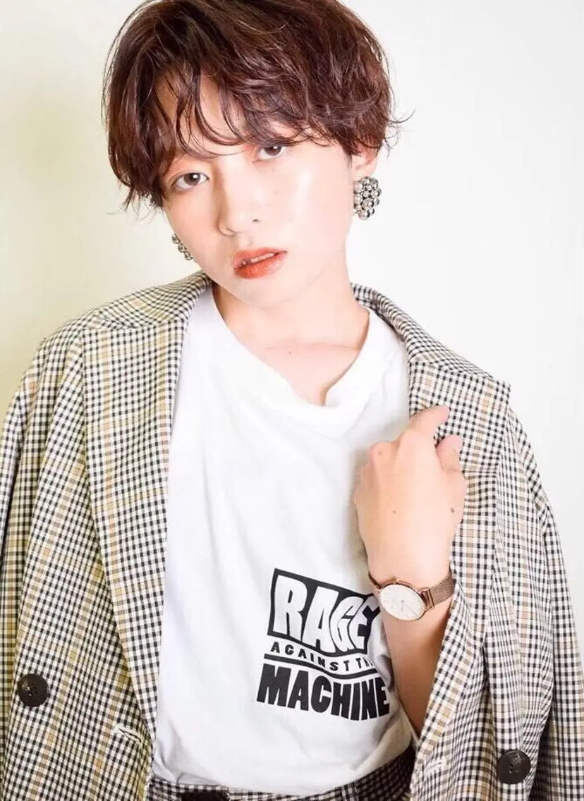 ミディアム カラー パーマ ヘアアレンジ メンズ キッズ ネイル マツエク・マツパ ヘアカラー トリートメント EnBlesS西宮 マンツーマン神道有基のヘアスタイル