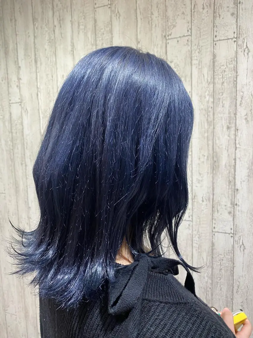 セミロング カラー ブリーチ オレンジ ヘアカラー トリートメント 🦋店長🦋 ほんさわ みずきのヘアスタイル