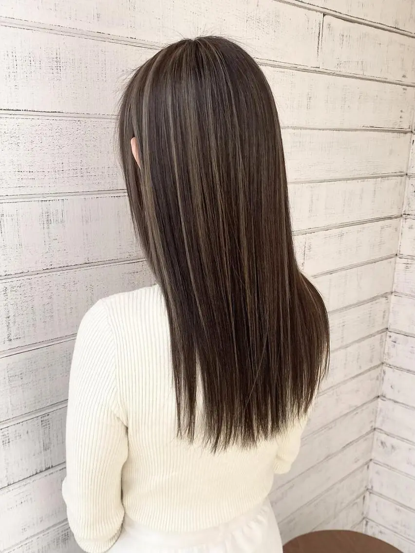 ロング カット 縮毛矯正 SENA Rimのヘアスタイル