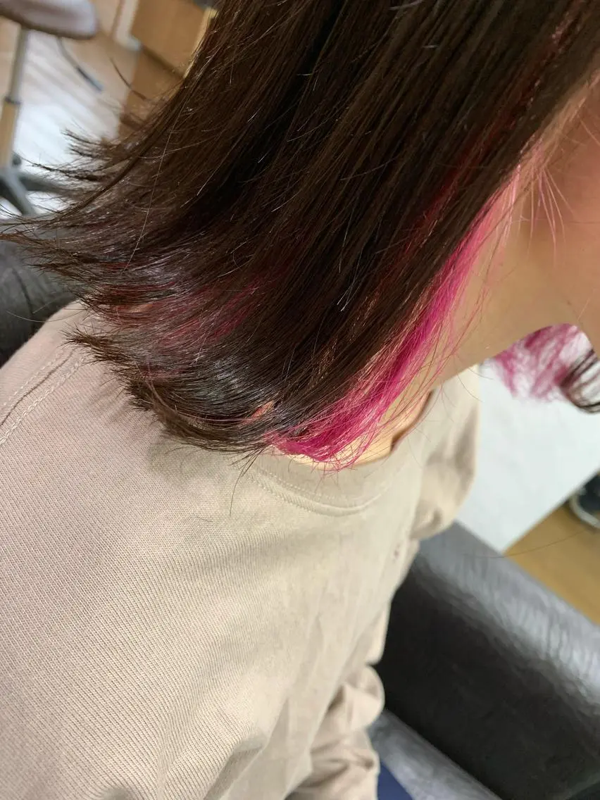 ミディアム カラー R ri R takagiのヘアスタイル