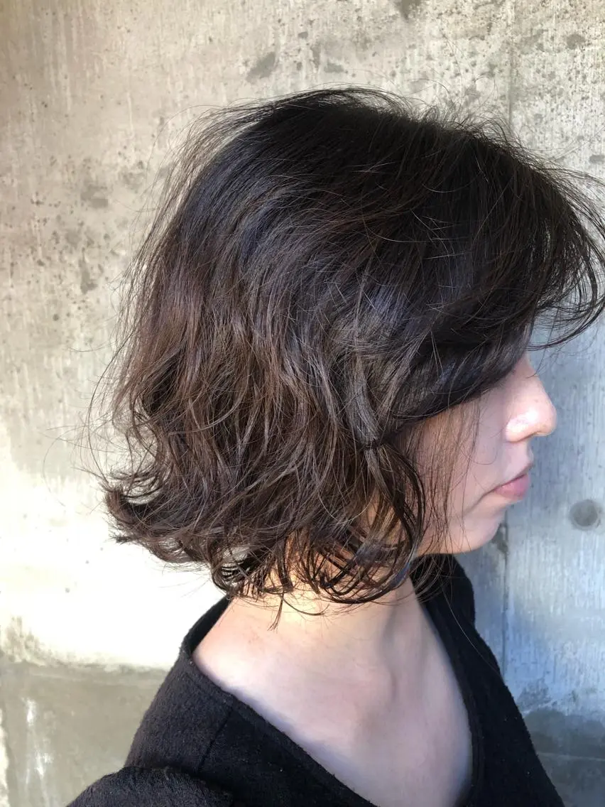 ミディアム パーマ カット パーマ 滝田 陽一のヘアスタイル