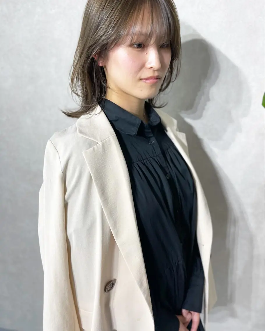 ミディアム カラー カット ヘアカラー トリートメント モテ髪支持率NO.1 KENJIROのヘアスタイル