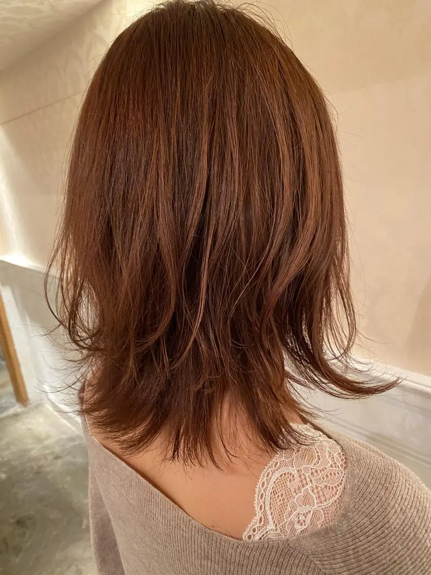 ミディアム くびれヘア 髪質改善/美髪矯正 林田和真のヘアスタイル