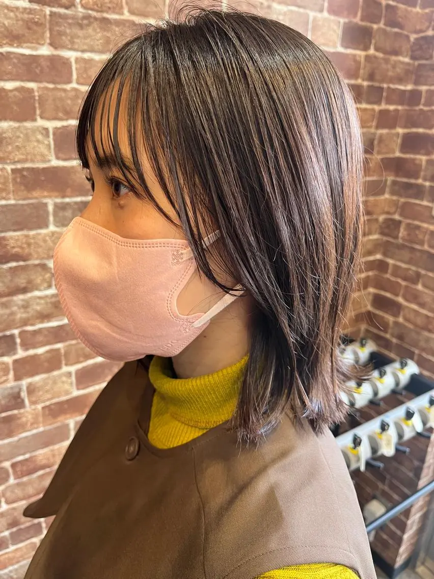 ミディアム カラー パーマ ヘアアレンジ メンズ キッズ ネイル マツエク・マツパ アイブロウ メンズブリーチ メンズハイライト メンズインナーカラー メンズ韓国風 ブリーチ 久木原 ゆりのヘアスタイル