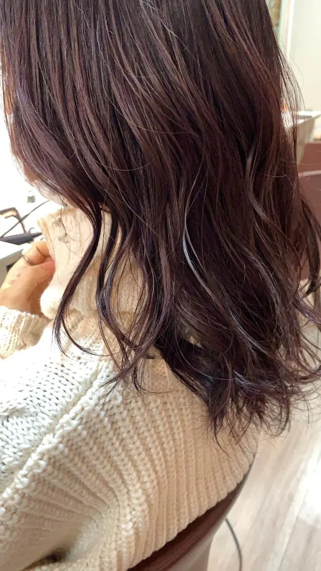 ミディアム カラー カット 縮毛矯正 トリートメント Tamagawa Sakiのヘアスタイル