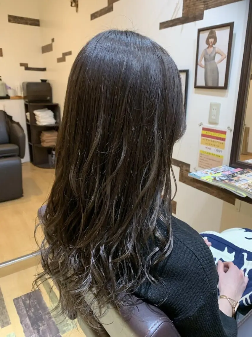 ロング カラー グレージュ サトウ シューイチのヘアスタイル
