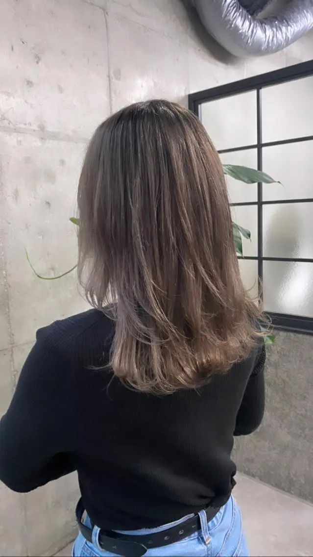 カラー レディースパーマ モデル募集RIKOのヘアスタイル