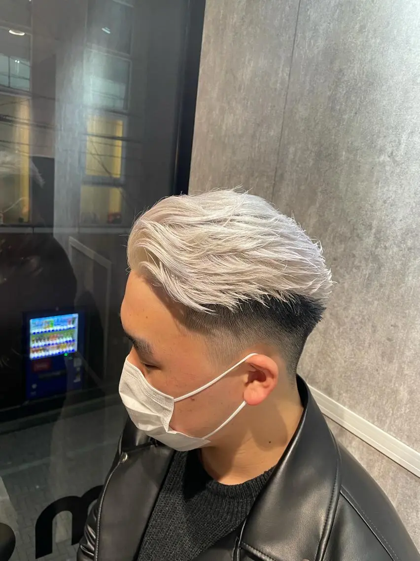 ショート カラー パーマ メンズ メンズブリーチ ブリーチ 🔥メンズ超特化🔥 青木海斗のヘアスタイル