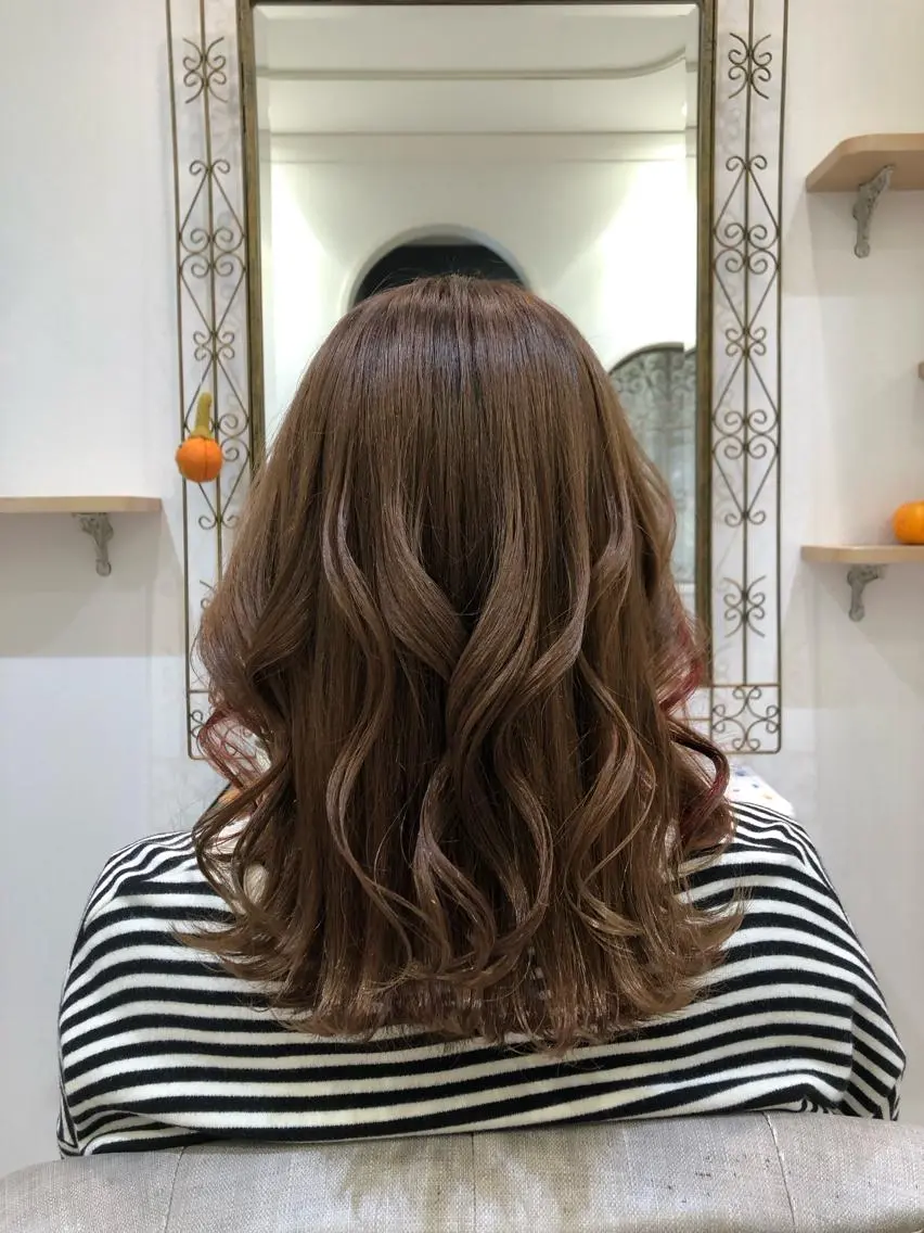 ロング カラー カット ヘアカラー MYA 🤍kanaのヘアスタイル