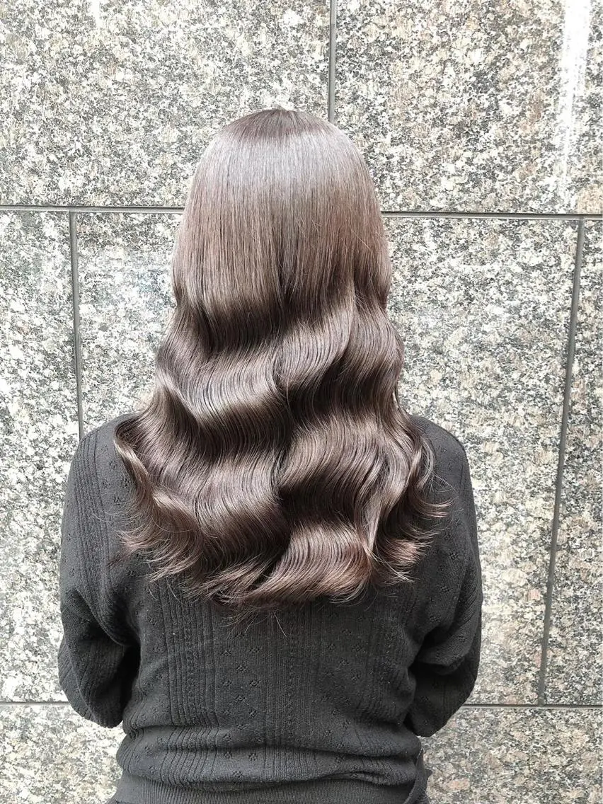 ロング カラー カット ヘアカラー トリートメント ‎🤍髪質改善‎🤍 レイヤーカット‎🤍のヘアスタイル