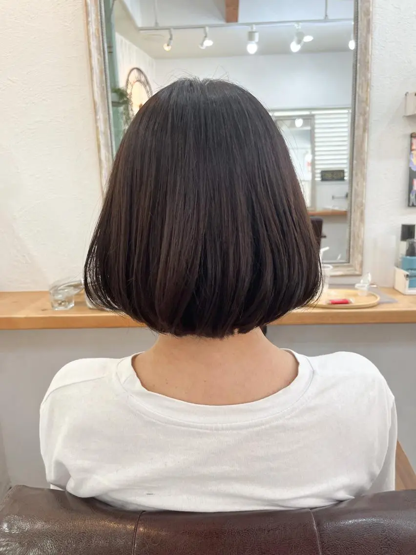 ショート カラー ボブ 韓国風ヘア カット ヘアカラー トリートメント 西村 ようこのヘアスタイル