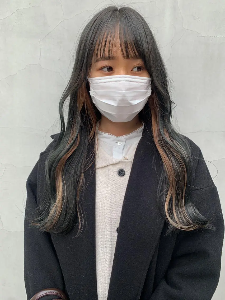 ロング カラー ヘアアレンジ ヘアカラー トリートメント yuka .のヘアスタイル