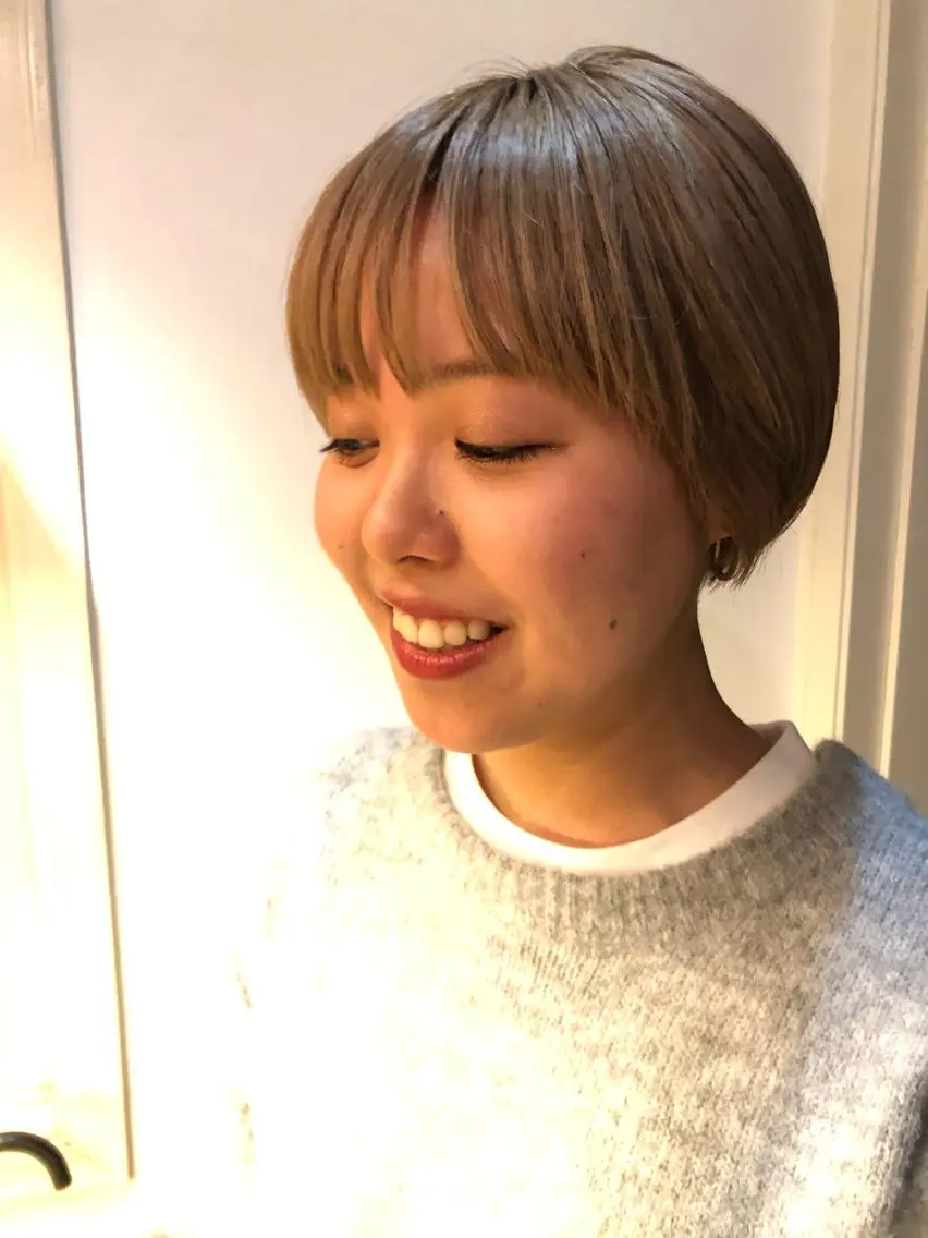 ショート カラー eri kinjoのヘアスタイル