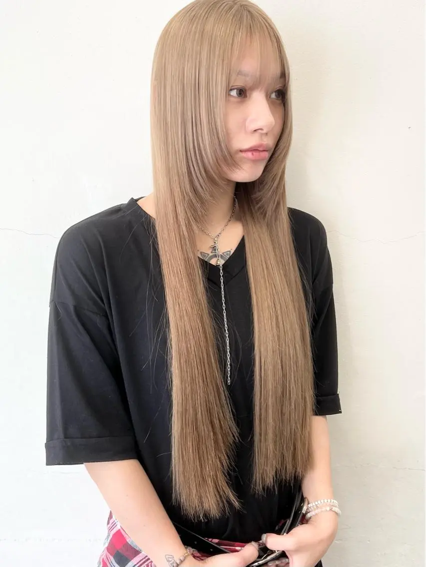 セミロング ヘアカラー トリートメント HARU//原宿🤍 リピート率NO.1のヘアスタイル