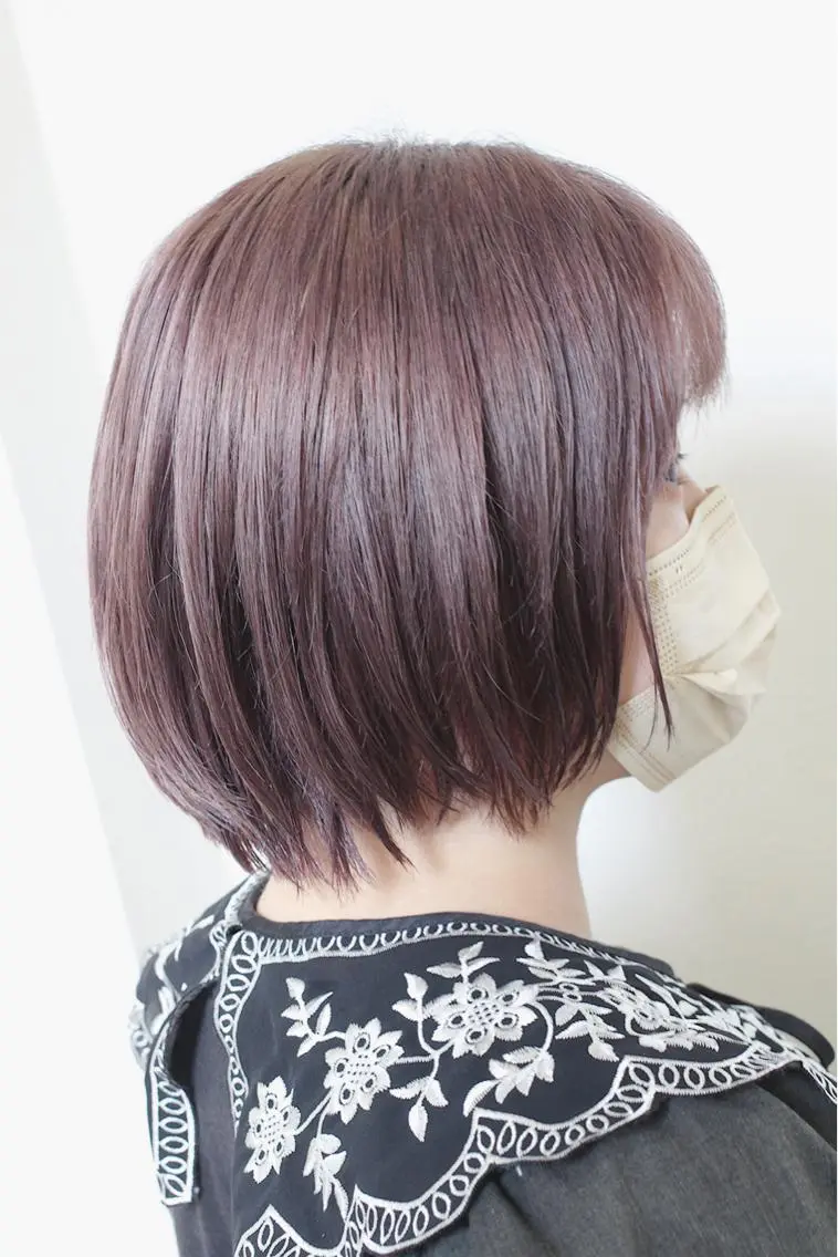 ショート カラー ベージュカラー 透明感カラー ピンクカラー ピンクパープル パープルカラー ヘアカラー 土居 正季のヘアスタイル