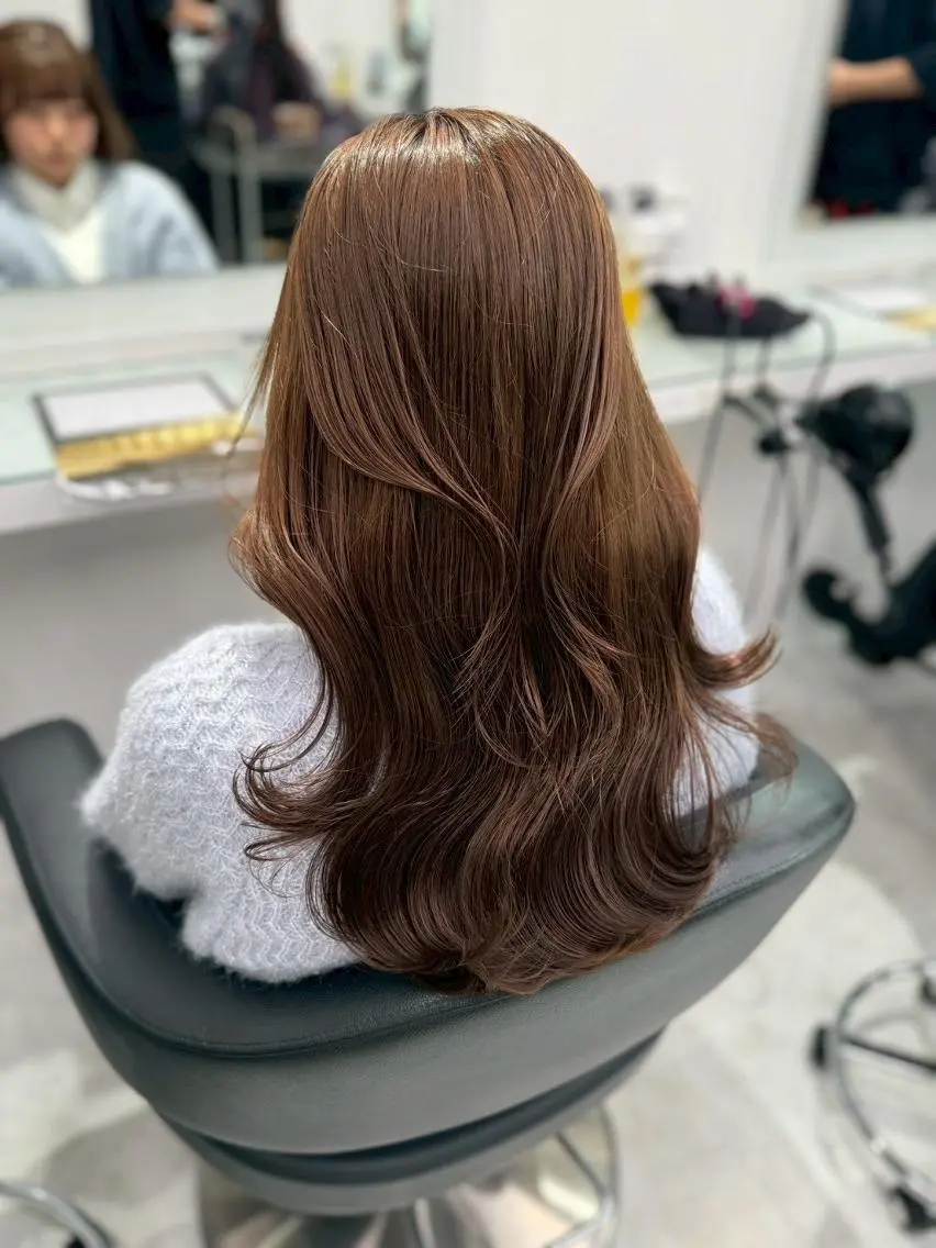 カラー 夏の透明感🤍トレ ンドレイヤー🤍銀座のヘアスタイル