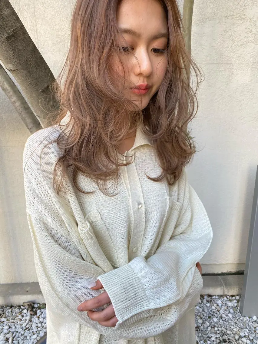 ロング カラー Pia ツボイ ケイタのヘアスタイル