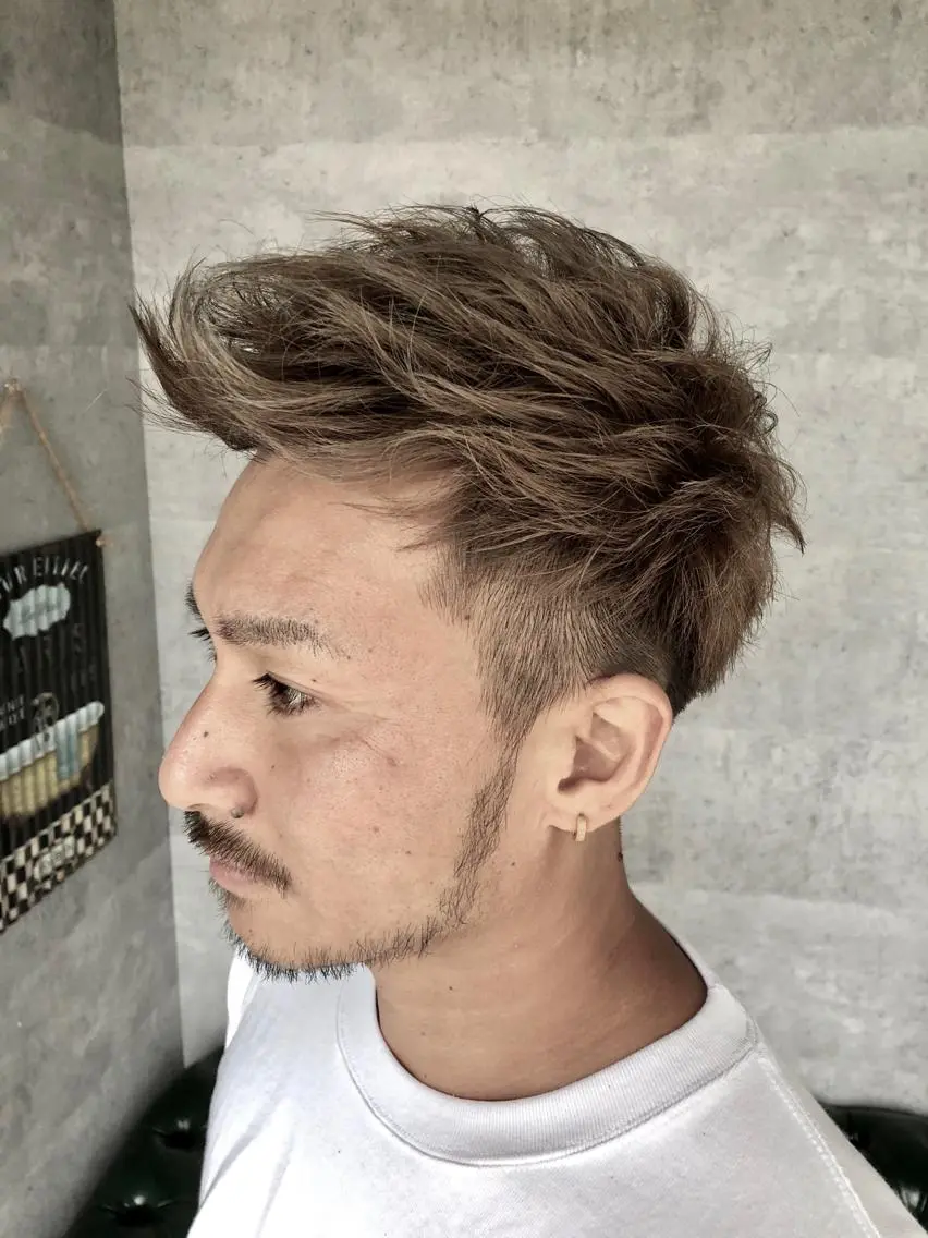 メンズ メンズブリーチ 田中 裕也のヘアスタイル