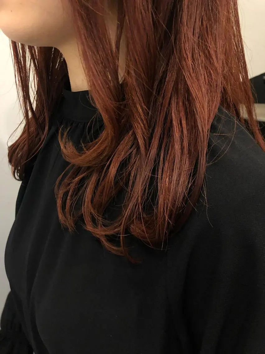 ロング カラー やまさきえりこ ニュアンスパーマのヘアスタイル