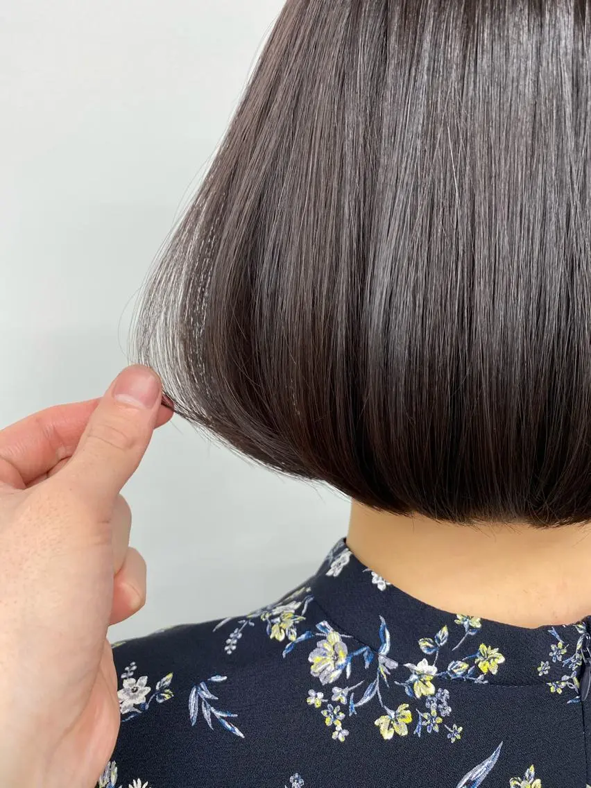ショート カラー カット ヘアカラー トリートメント ✨大人韓国レイヤー ✨吉原 潤✨のヘアスタイル