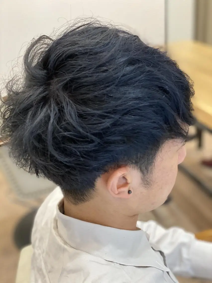 メンズ ショート 似合わせ透明感カラー 宇治　ヤマノのヘアスタイル