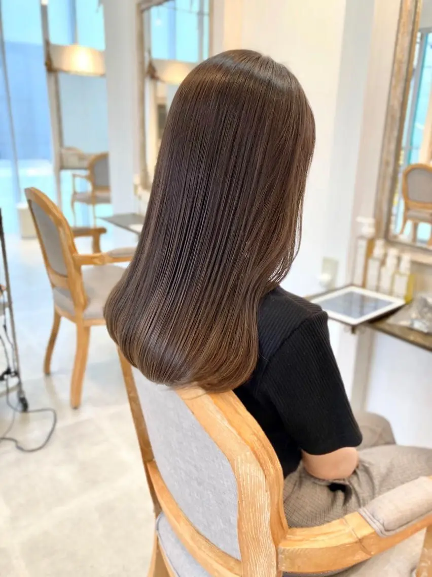 セミロング カラー ボブ& 髪質改善FUMIYAのヘアスタイル