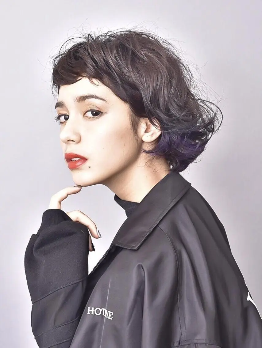 ミディアム カラー パーマ ヘアアレンジ メンズ キッズ ネイル マツエク・マツパ ヘアカラー EnBlesS西宮 マンツーマン神道有基のヘアスタイル