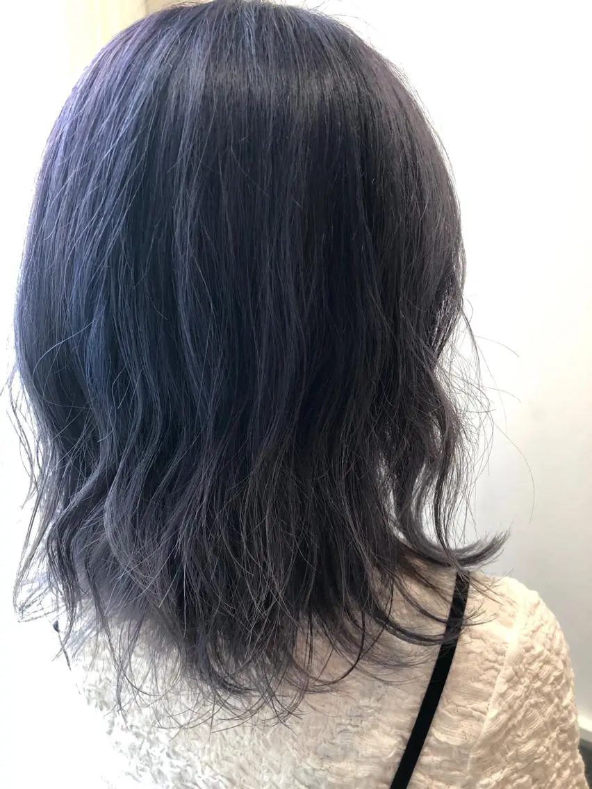 ミディアム カラー 縮毛矯正/酸性 おかにわみりのヘアスタイル