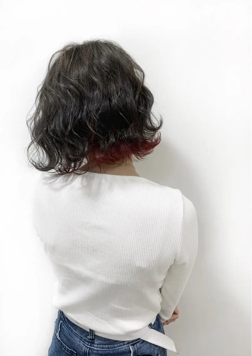 ショート カラー インナーカラー 高尾亮輔/ ボブ特化美容師のヘアスタイル