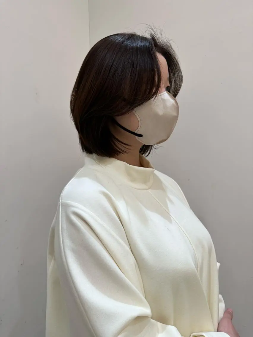 ショート カラー ヘアアレンジ 切りっぱなしボブ ショートボブ グレージュ オリーブカラー ピンクカラー 🌿レイヤー/ブリー チ/🌿JINのヘアスタイル