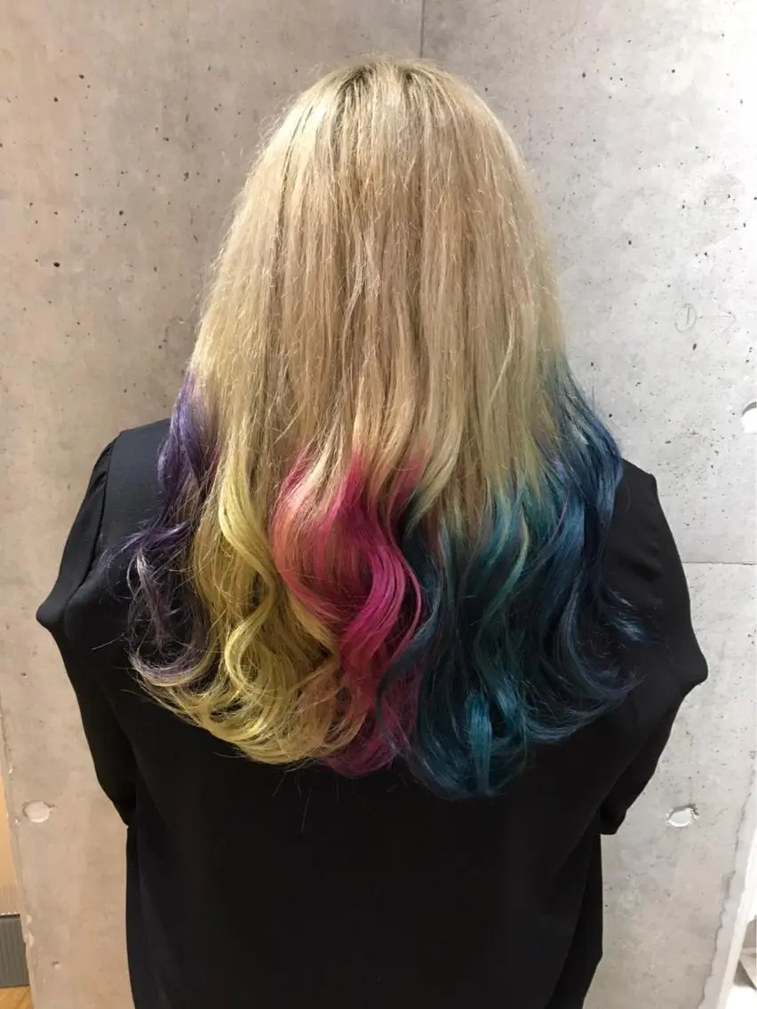 ロング カラー バレイヤージュ レイヤーカット 艶髪/カラー職人 ✨筒井 龍馬🌈のヘアスタイル