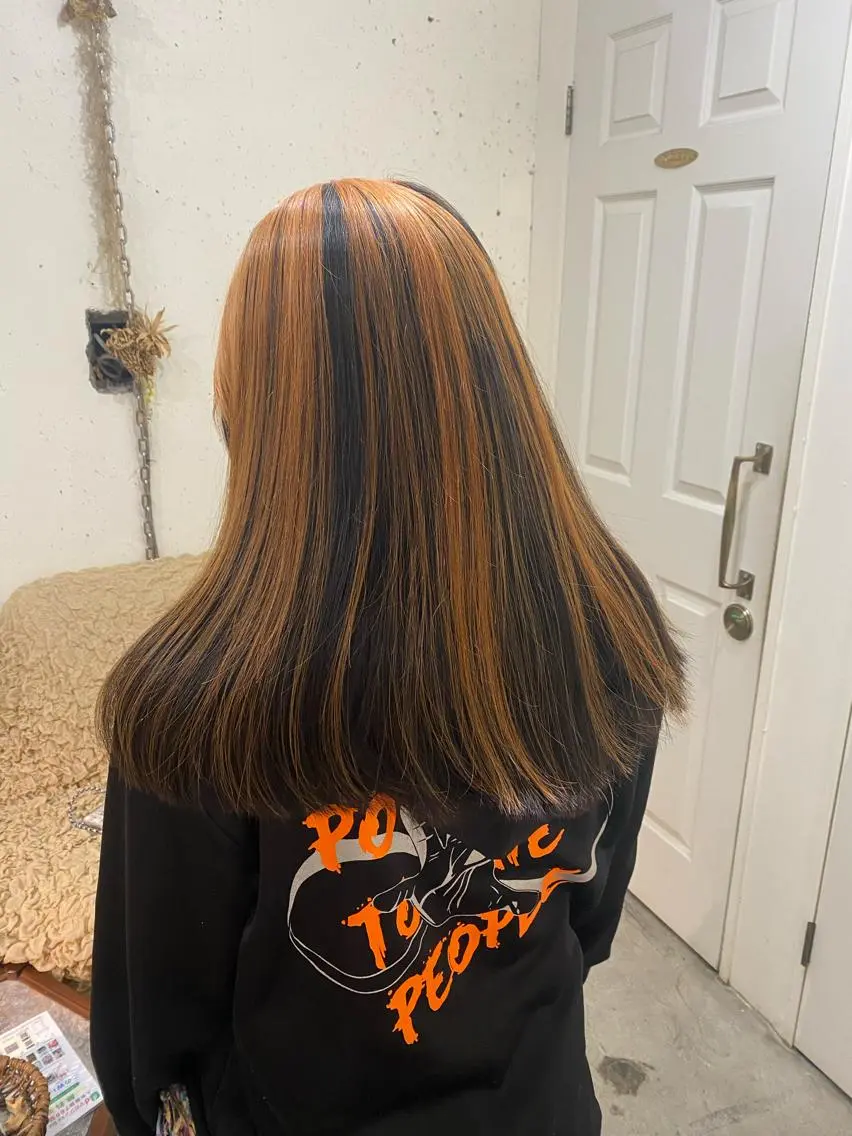 ロング カラー 竹内 柚子のヘアスタイル
