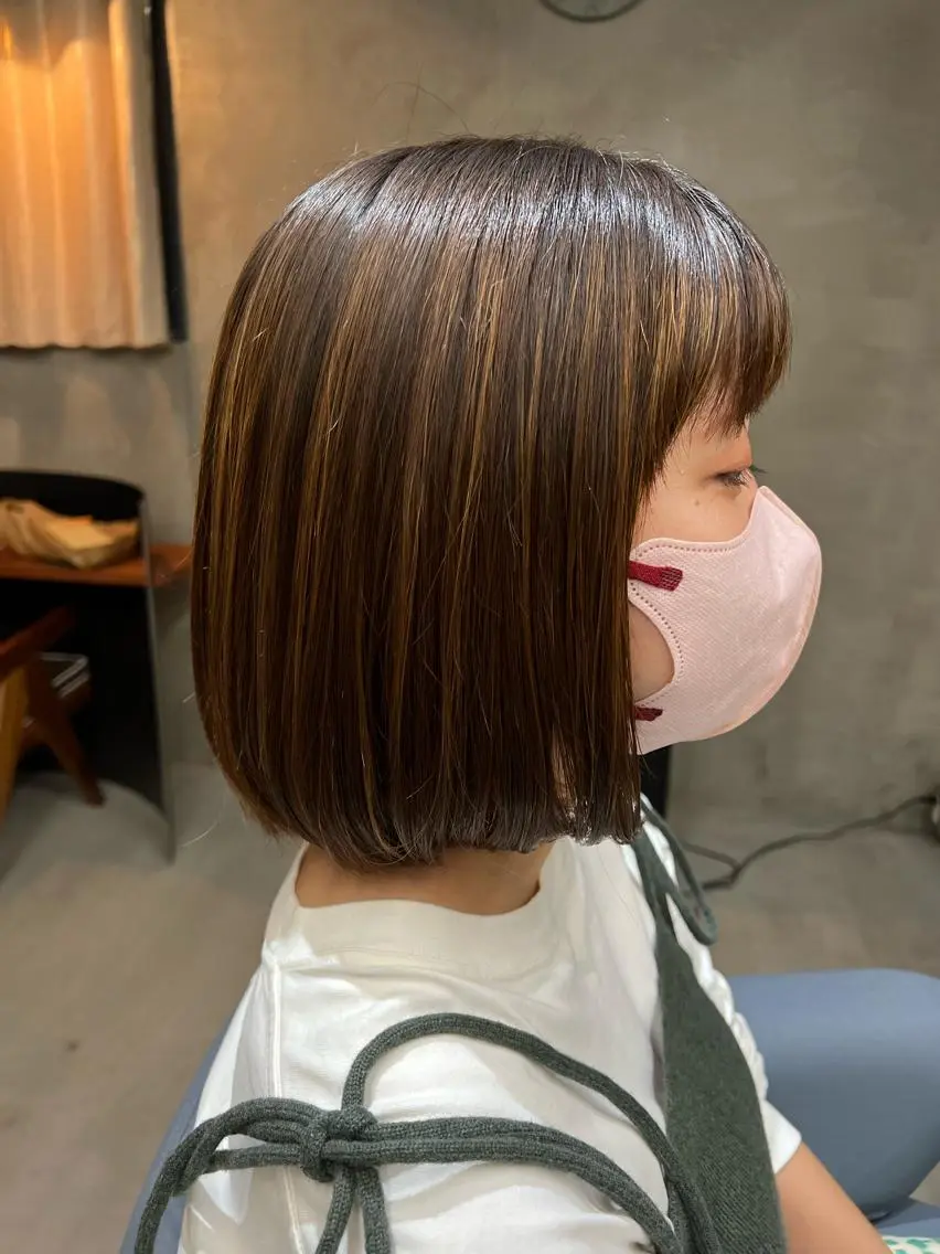 ミディアム ボブ 似合わせカット 小林愛奈のヘアスタイル