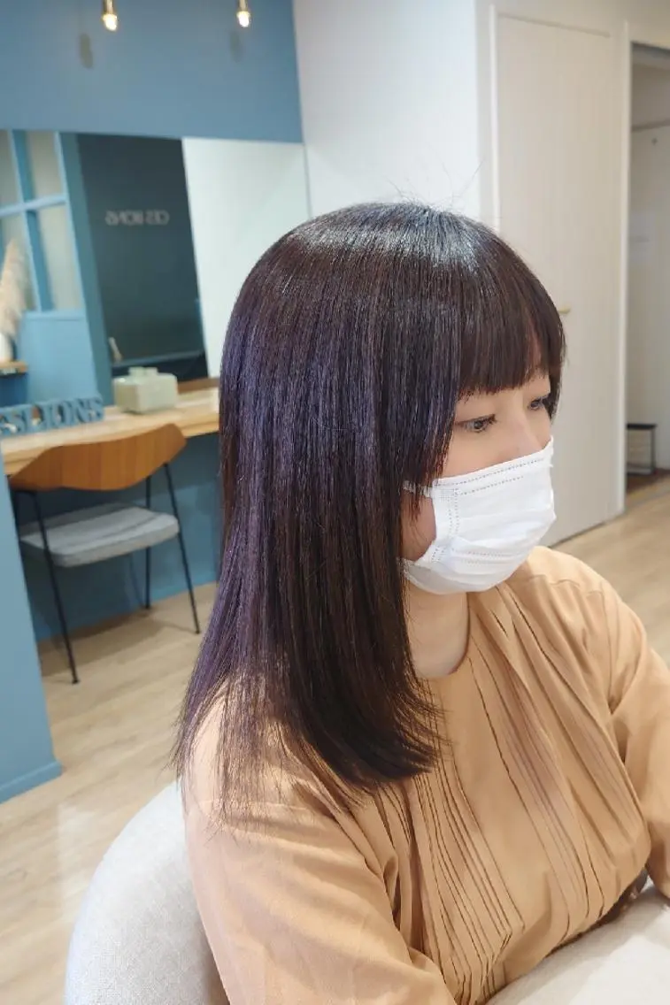 セミロング カラー セミロングパーマ ブリーチ ケアブリーチ 髪質改善 トリートメント ヘアカラー 田中将平【 サロンマネージャー】のヘアスタイル