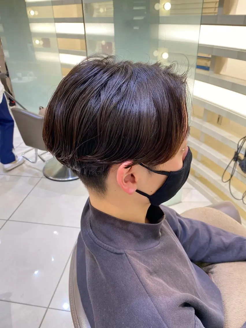 メンズ カット パーマ トリートメント 銀座メンズ専門🖤 叶奈々のヘアスタイル