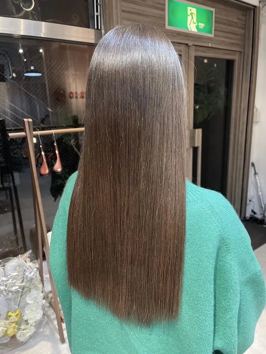 ロング カラー トリートメント 髪質改善で 憧れの潤艶美髪にのヘアスタイル