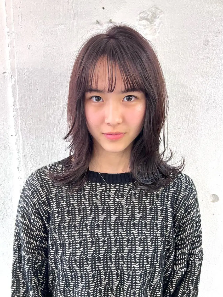 セミロング カラー ヘアカラー トリートメント 木村陸弥🌿似合わせ 再現性メンズヘアのヘアスタイル