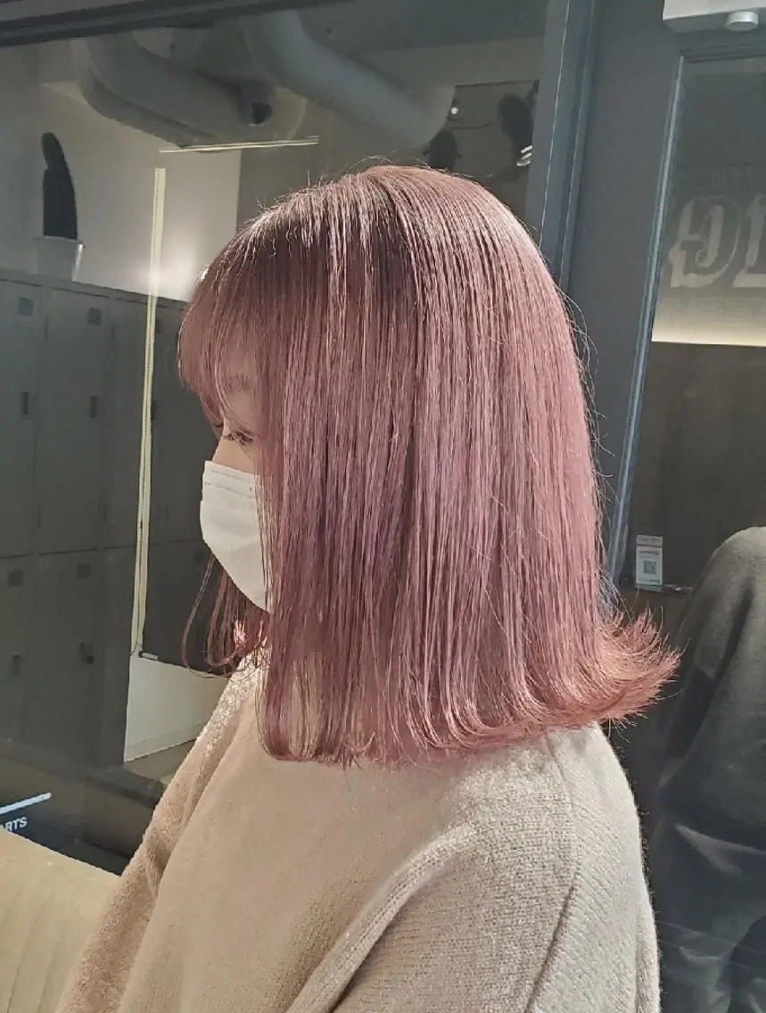 セミロング ヘアカラー トリートメント ✨本日空きあります✨ 遠田コウヘイ🌟のヘアスタイル