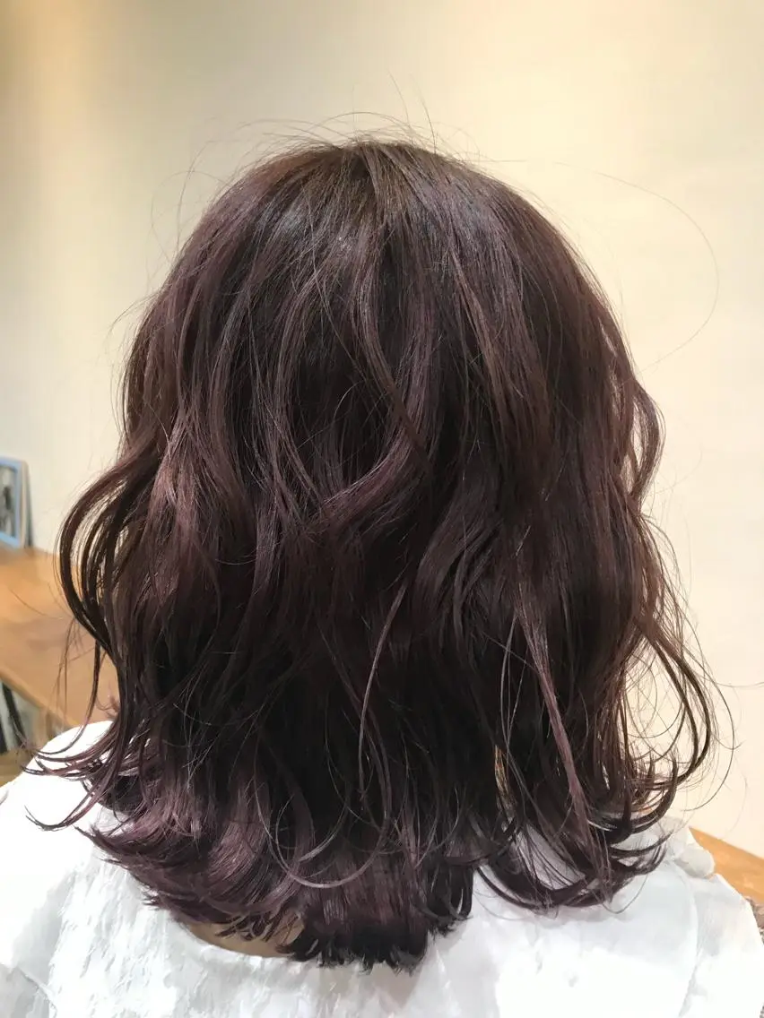 ミディアム カラー ディープラベンダー ラベンダーカラー ヘアカラー トリートメント 山崎 澪 レイヤーカット/大宮のヘアスタイル
