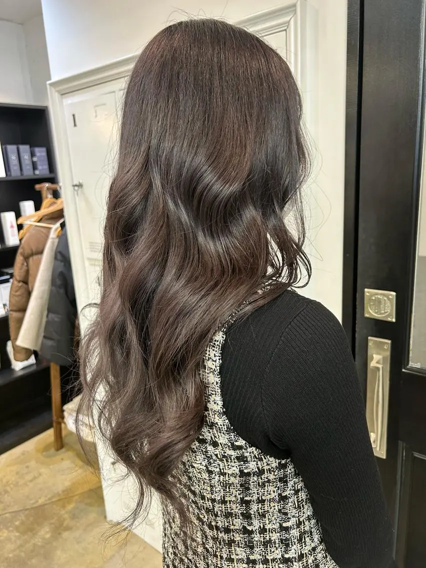 カラー グレージュ ラベンダーカラー ラベンダーグレージュ ラベンダーグレー 🤍垢抜け♡透明感 カラーmoeka🤍のヘアスタイル