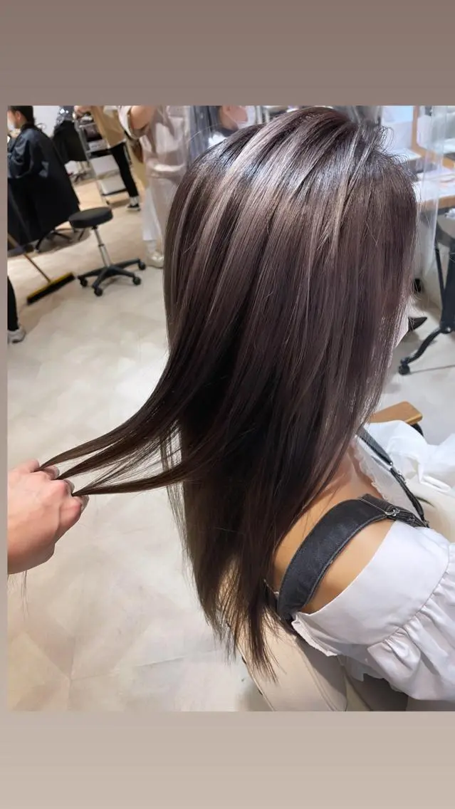 ロング カラー 沖縄東京2拠点美容師 mamicoのヘアスタイル